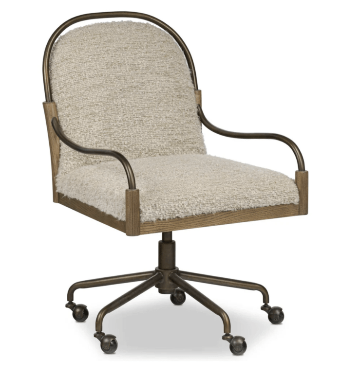 Demi Desk Chair, Ivan Stone by Amber Lewis x Four Hands